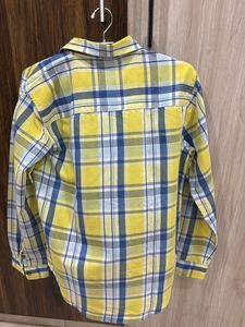 Nautica Yellow Plaid And Red T Shirt