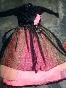Lace Net &amp; Velvet Anarkali
