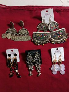 Fashionable Dangle Earrings Set