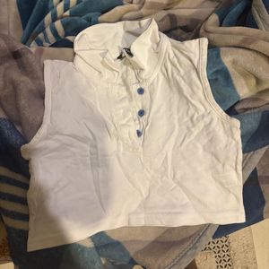 White NYC Crop Top