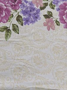 Tangerine Floral King Size Double Bed Sheet
