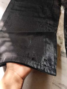 Shiny Wide Leg Pants