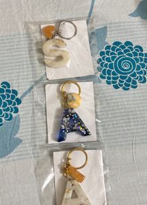 Customised resin products any letters keycha