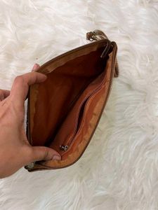 Sparkly Brown Glitter Clutch Wristlet