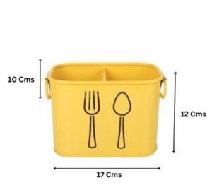 Kitchen-Cutlery Holder - Yellow color