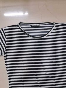 Striped 3/4 Sleeve Top