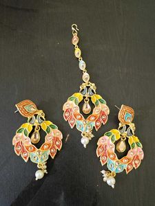 Stunning Peacock Design Jewellery Set
