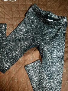 Sparkly Black Leggings 26-30 size tk aa skti h