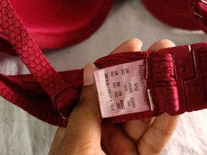 Hunkemoller Red Textured Bra