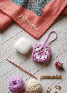 Handmade Crochet Granny Square Charm