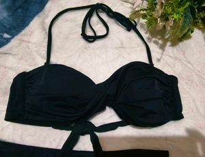 Twist-Front Bandeau Bikini set