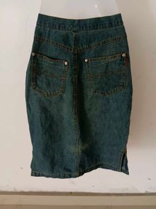 Classic Denim Pencil Skirt