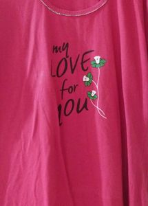 Red 'My Love For You' T-Shirt