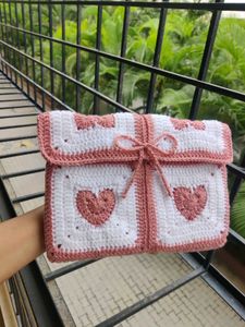 Crochet Heart Ipad &amp; Book Cover