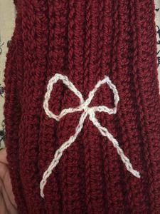 Handmade Crocheted Scarf &amp; Fingerless Gloves