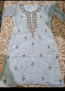 Beautiful Blue Kurta Set with Dupatta