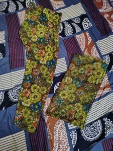 Floral Print Stitched Pant & Duppatta