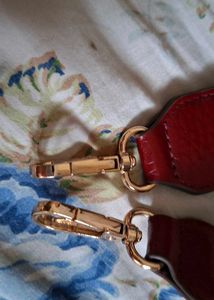 Esbeda Red Leather Handbag