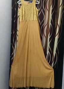 GAS Gold Sequin Tank Top