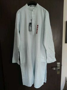 New Light teal cotton kurta