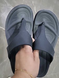 Crocs flip flops platform heels