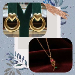 Gold Tone Jewelry Set