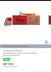 The Woman's Company Bamboo Razor Kit