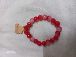 Cute Panda Charm Beaded Red Bracelet