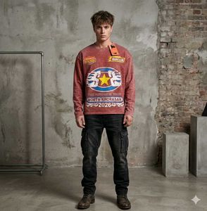 Retro Graphic Long Sleeve Tee