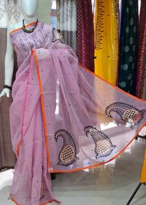 Brand New Elegant Resham Kota Hand Embroidered Sar