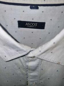 Men's Light Blue Printed Shirt