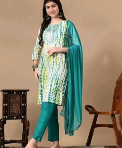 Stylish Teal 30, size 👗Kurta Set with Dupatta