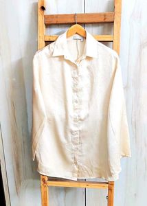 Women's Classic cream Shirt Size-38