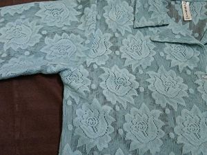 Elegant Lace Button-Up shirt top