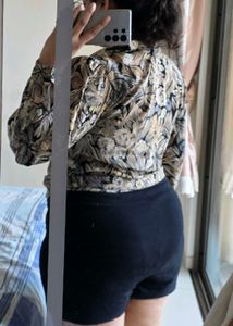 Vintage Floral Print Top