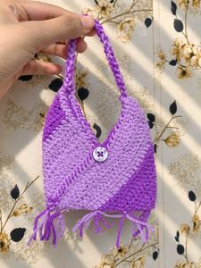 Handmade Crochet Pouch Bag