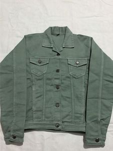 Olive Green Denim Jacket