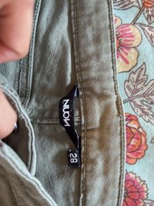 Olive Green Casual Pants