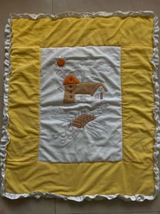 Imported Vintage Embroidered Baby Blanket