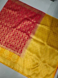 Banarasi Saree With Blouse ❤️💛