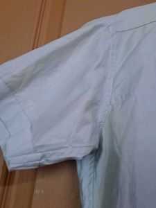 Light Green Short Sleeve Button-Up Shirt