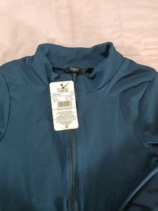Teal Long Sleeve Bodysuit