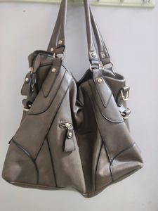 Classic Taupe Shoulder Bag