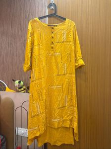 “Rangmanch” Stylish Mustard Kurti