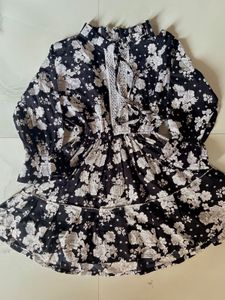 Chic Floral Print Dress