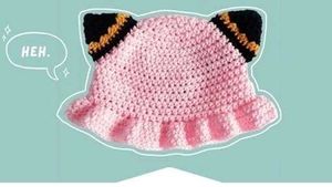 Crochet Anya Forger Bucket Hat