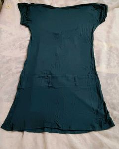 Stylish Teal Short Dress | Casual Western Wear