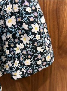 Floral Print Ruffle Mini Dress