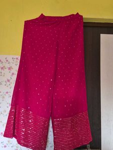 Beautiful Sequined Pink Peplum Blouse
