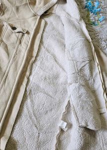 Cozy Beige Hooded Jacket